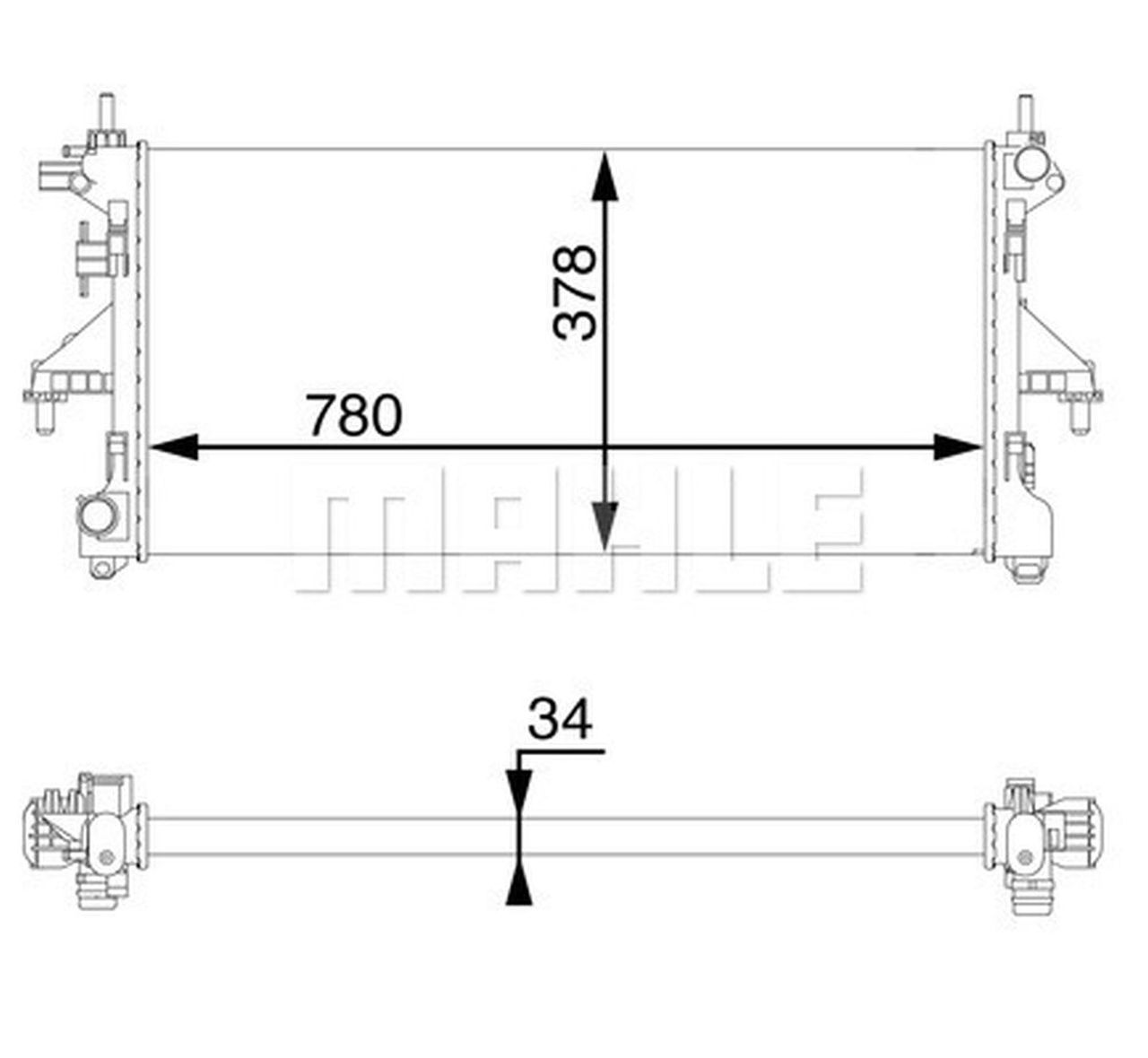 MAHLE LCV Radiator CR1069000S