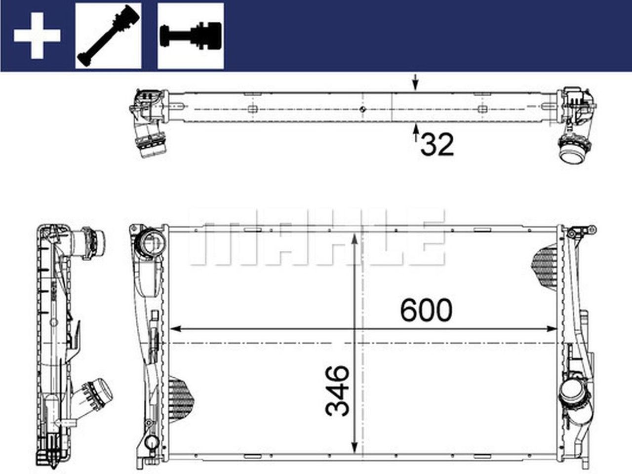 MAHLE PC Radiator CR1083000S