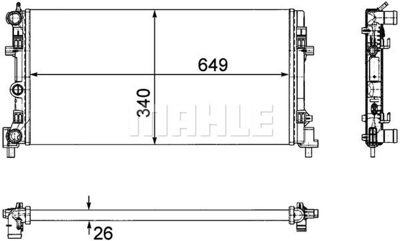 MAHLE PC Radiator CR1096000P