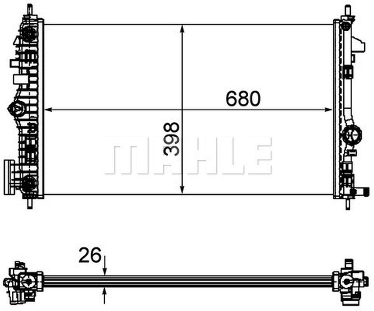 MAHLE PC Radiator CR1103000P