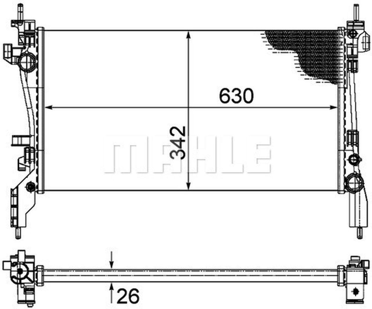 MAHLE PC Radiator CR1120000P