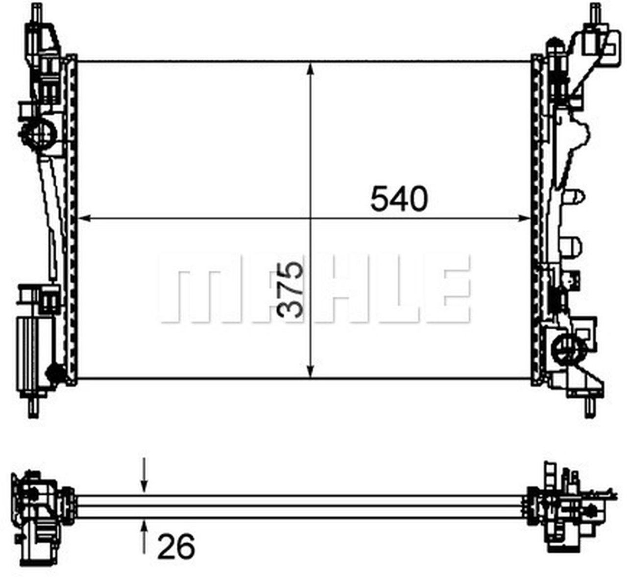 MAHLE PC Radiator CR1121000P