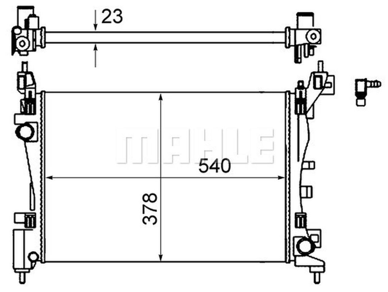 MAHLE LCV Radiator CR1121000S