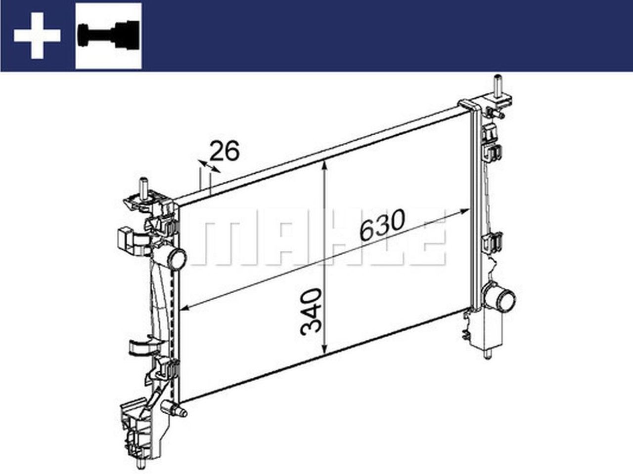 MAHLE PC Radiator CR1130000S