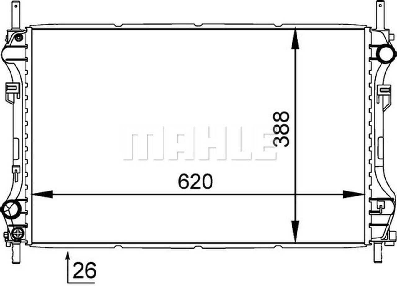 MAHLE LCV Radiator CR1140000S