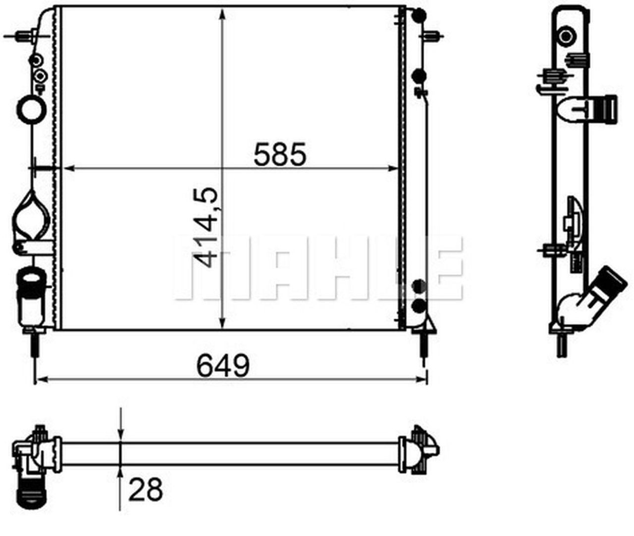 MAHLE PC Radiator CR1146000P