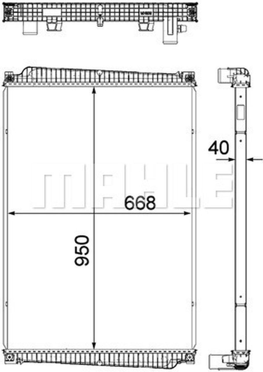 MAHLE Truck/Bus Radiator CR1149000P
