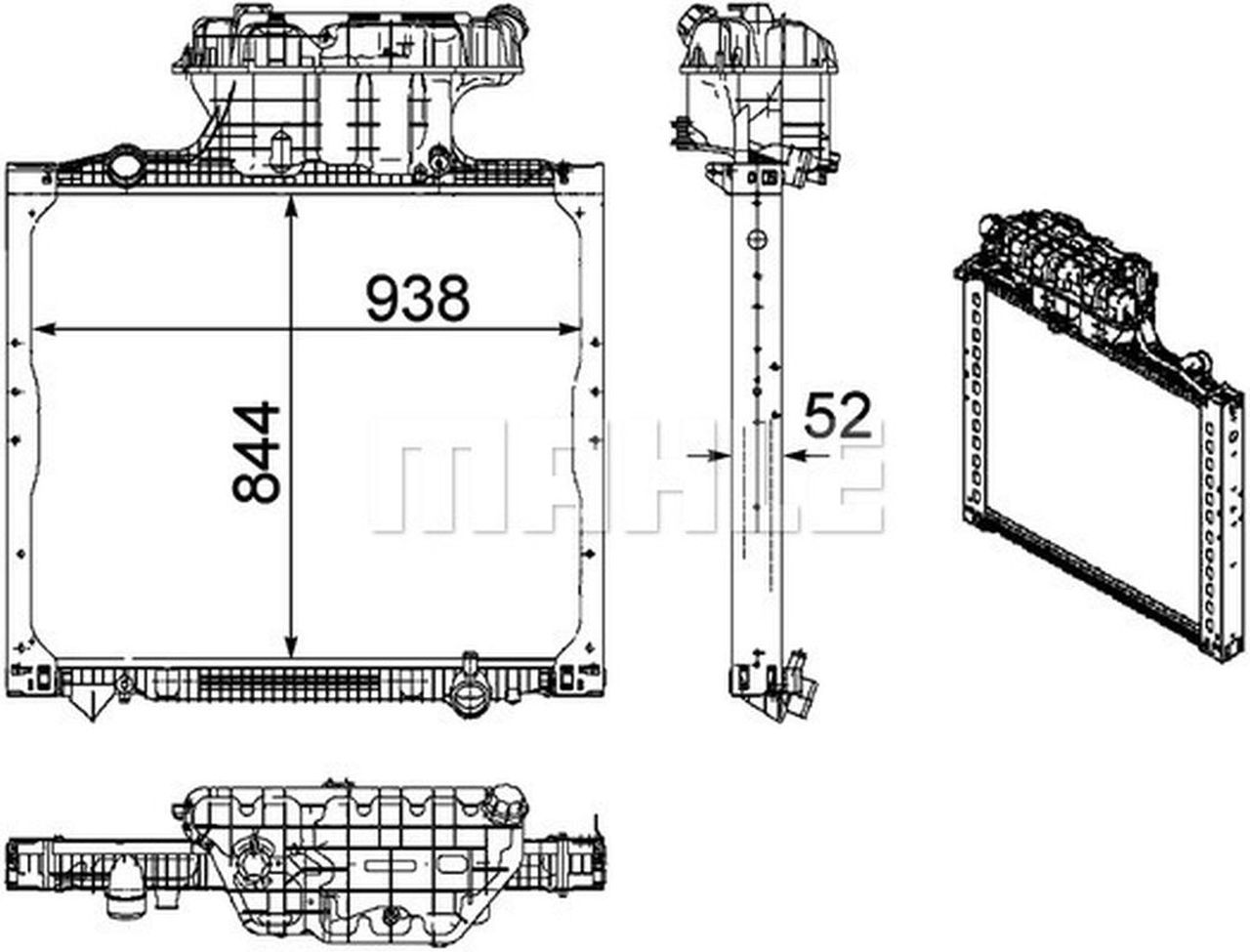 MAHLE Truck/Bus Radiator CR1167000P