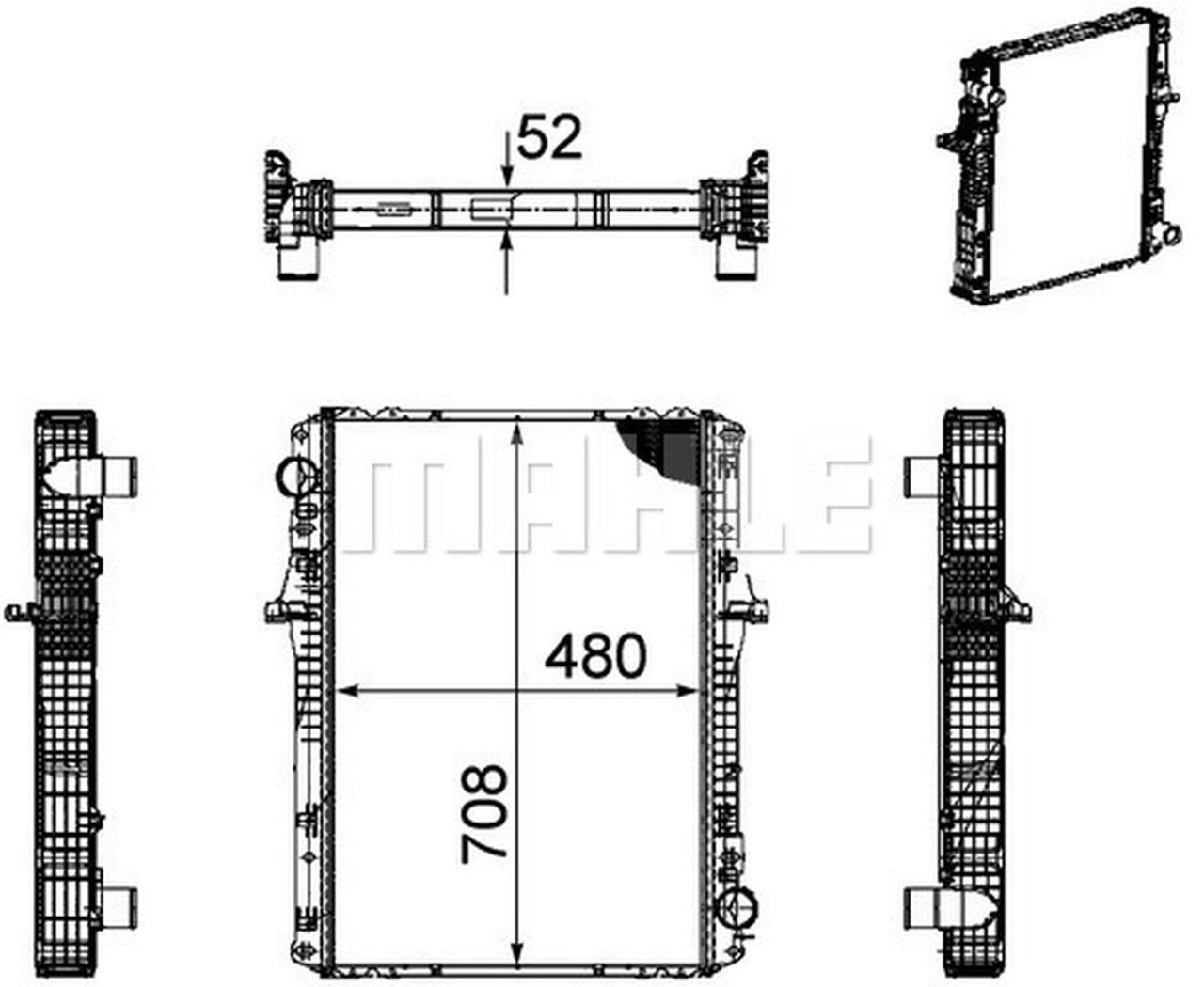 MAHLE Truck/Bus Radiator CR1170000P