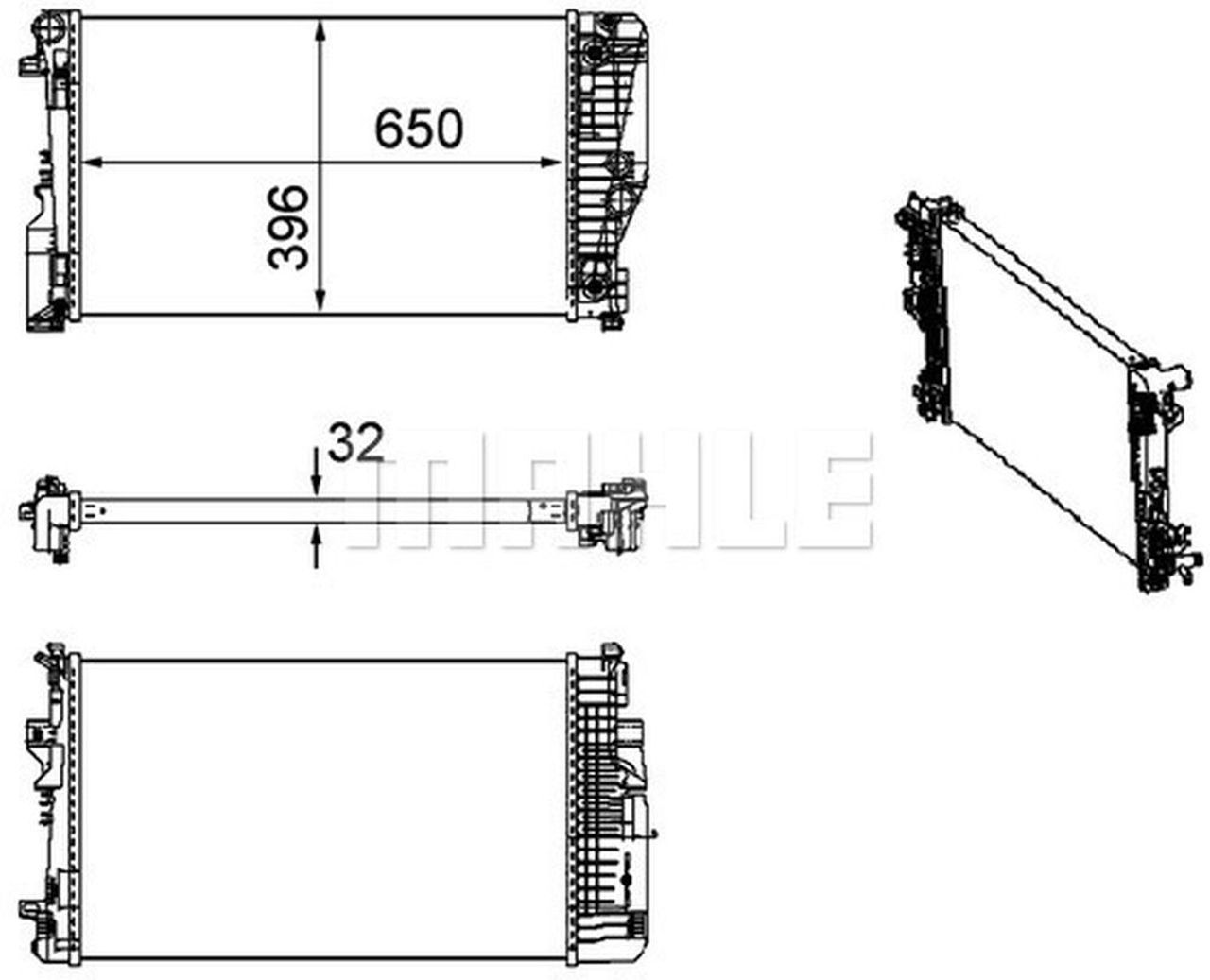 MAHLE LCV Radiator CR1173000P