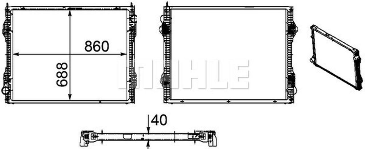 MAHLE Truck/Bus Radiator CR1175000P
