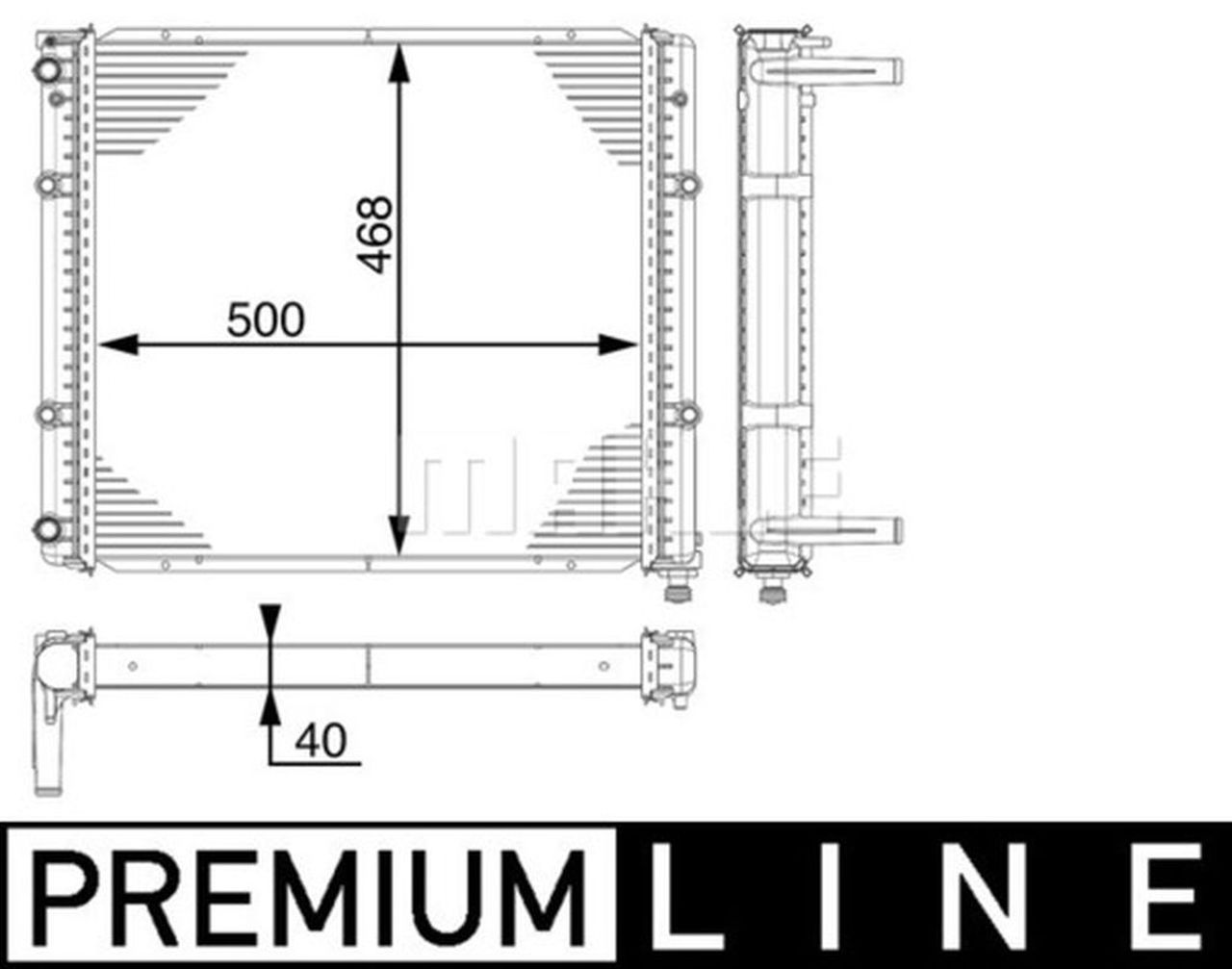 MAHLE Truck/Bus Radiator CR118000P