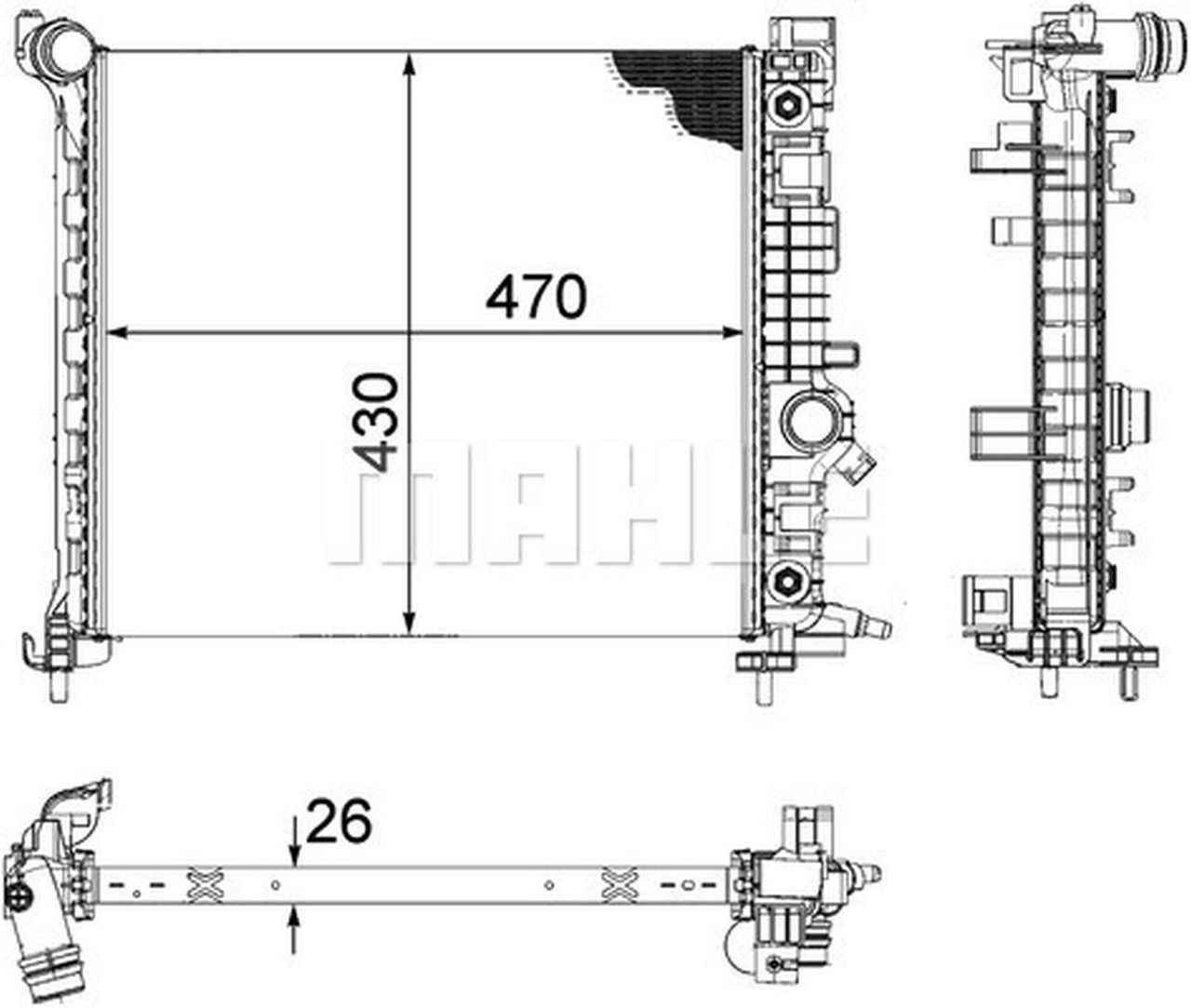 MAHLE PC Radiator CR1190000P