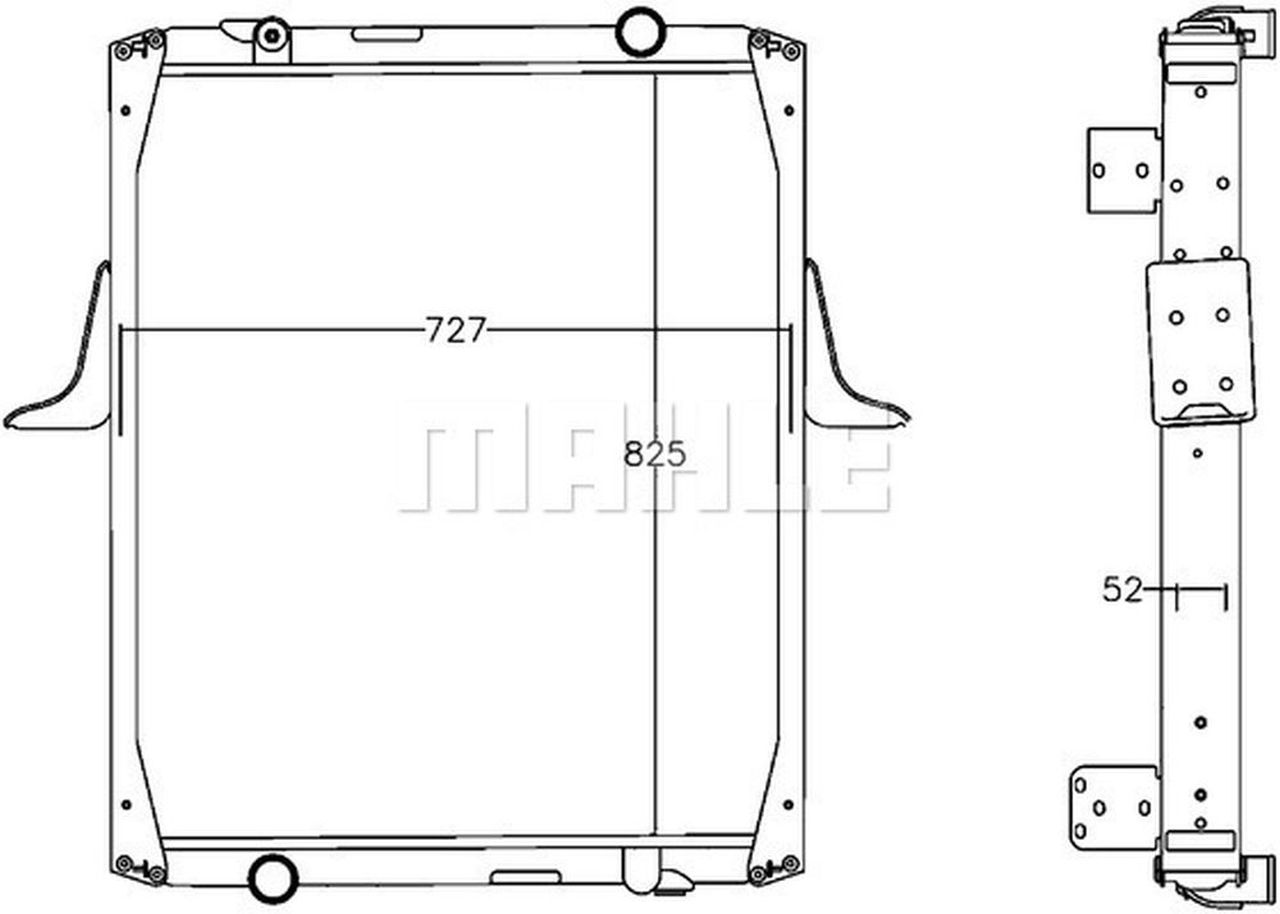 MAHLE Truck/Bus Radiator CR1221000P