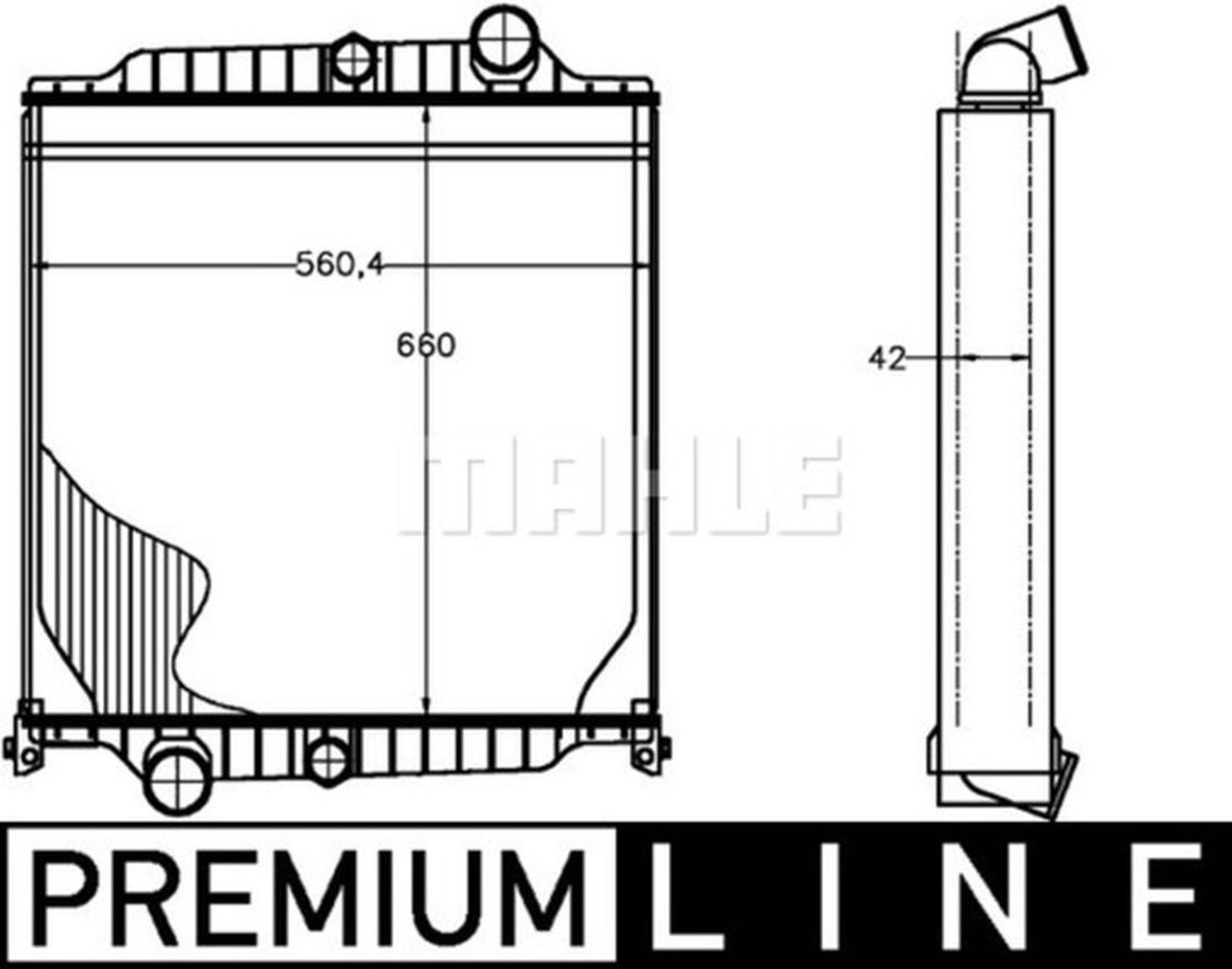 MAHLE Truck/Bus Radiator CR1224000P
