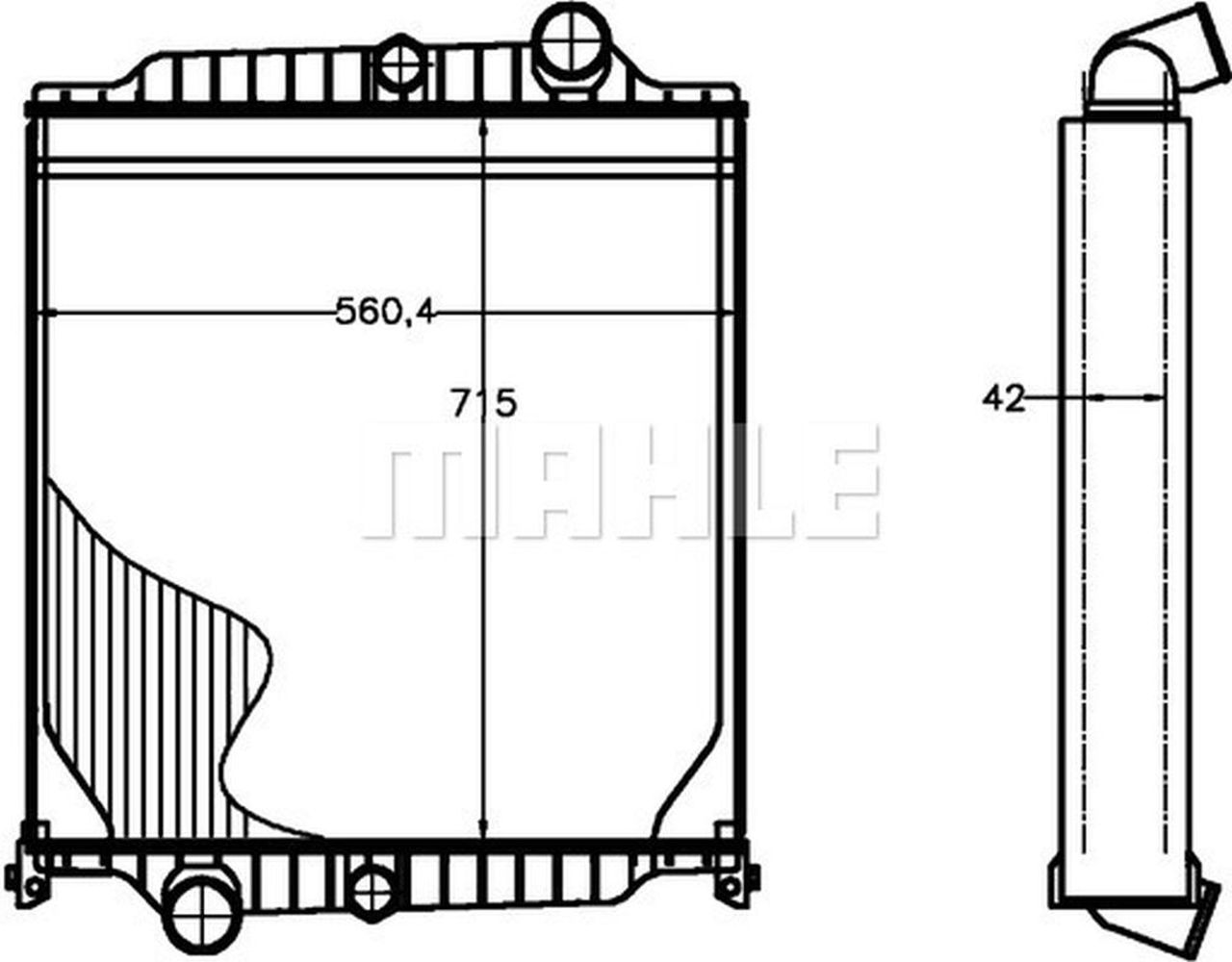MAHLE Truck/Bus Radiator CR1225000P