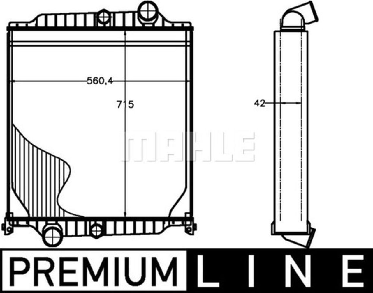 MAHLE Truck/Bus Radiator CR1225000P