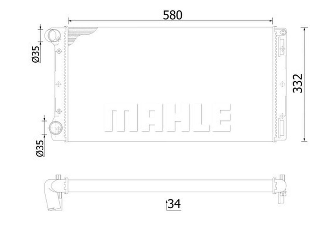 MAHLE PC Radiator CR125000S
