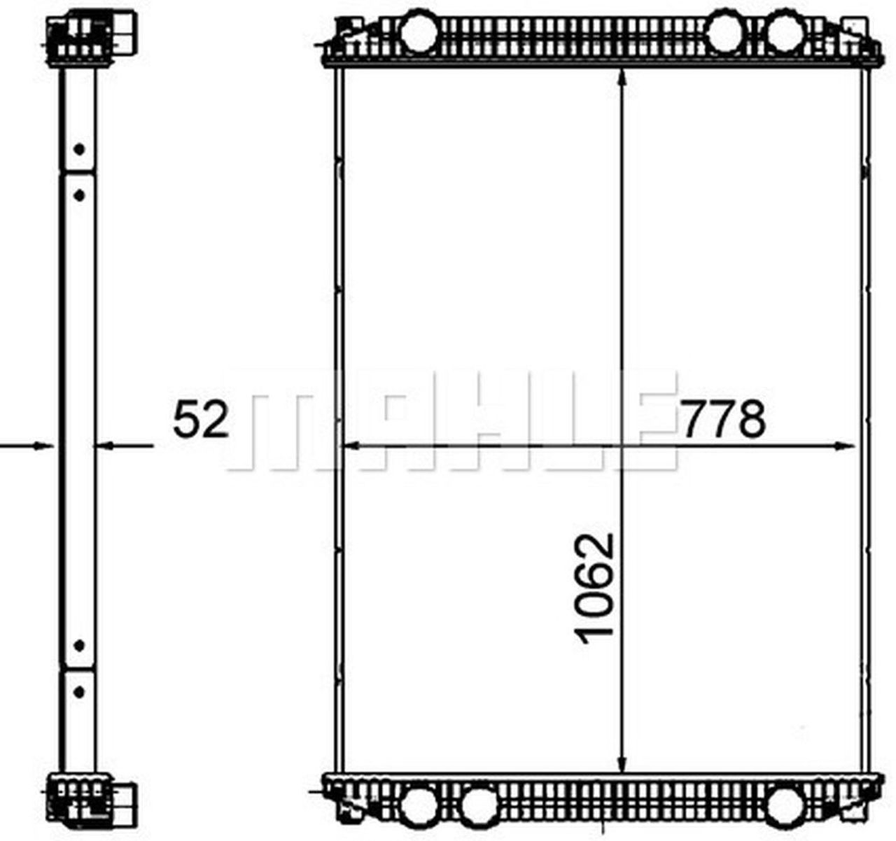 MAHLE Truck/Bus Radiator CR1260000P