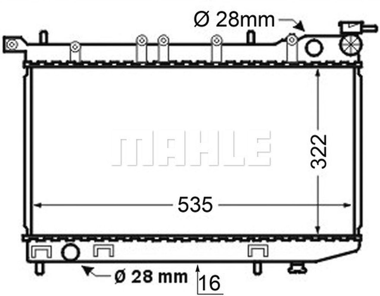 MAHLE PC Radiator CR127000S