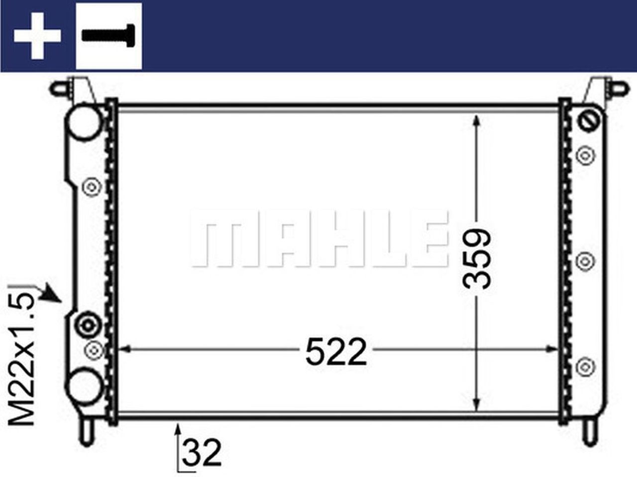 MAHLE PC Radiator CR130000S