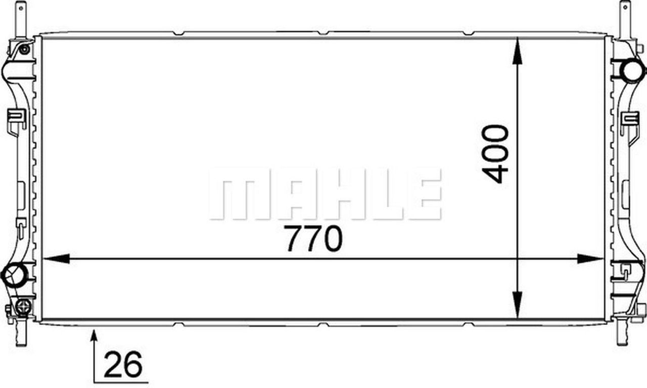 MAHLE LCV Radiator CR1346000S