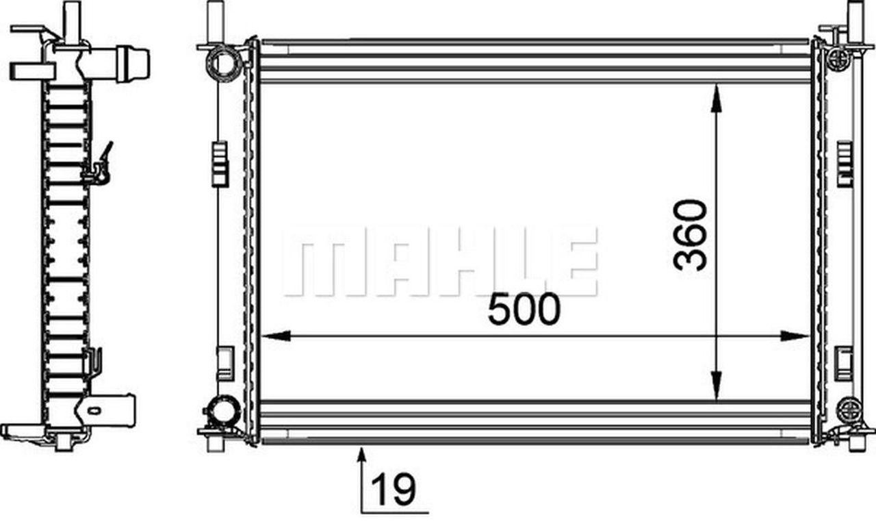 MAHLE PC Radiator CR1354000P