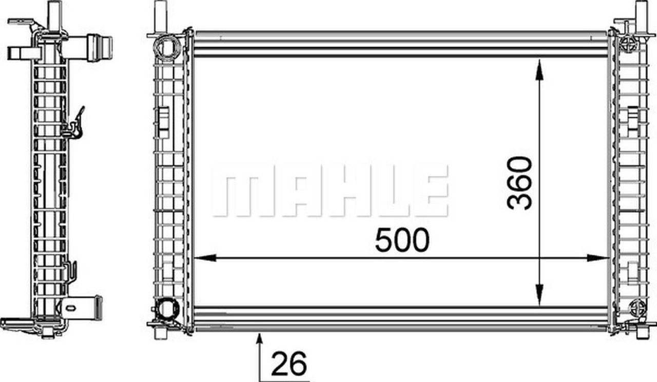 MAHLE PC Radiator CR1356000S