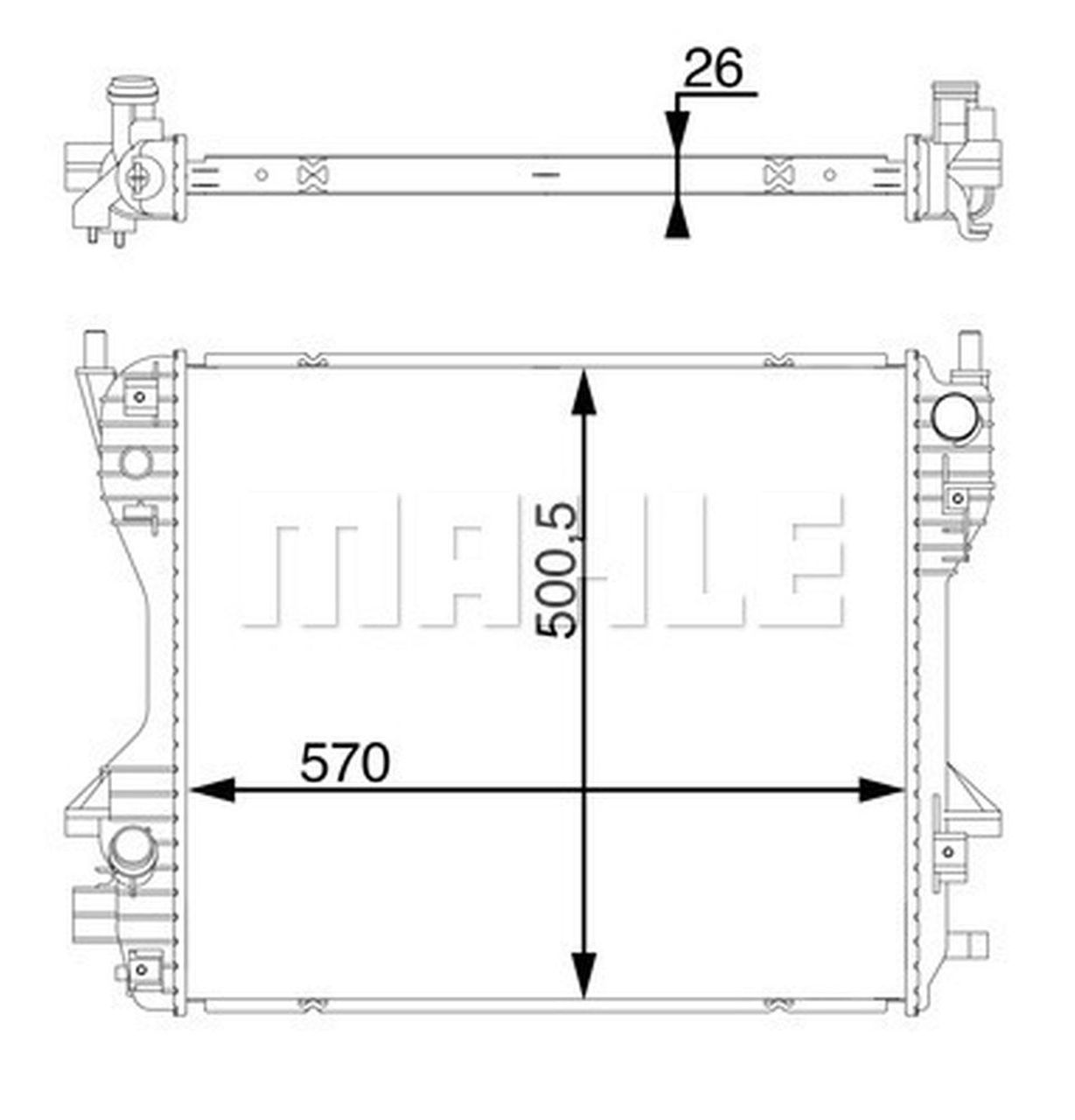 MAHLE PC Radiator CR1363000S
