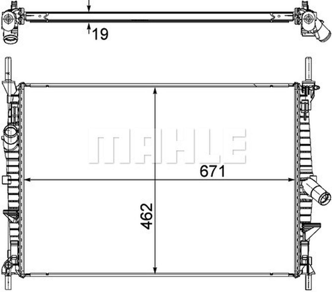 MAHLE LCV Radiator CR1370000P