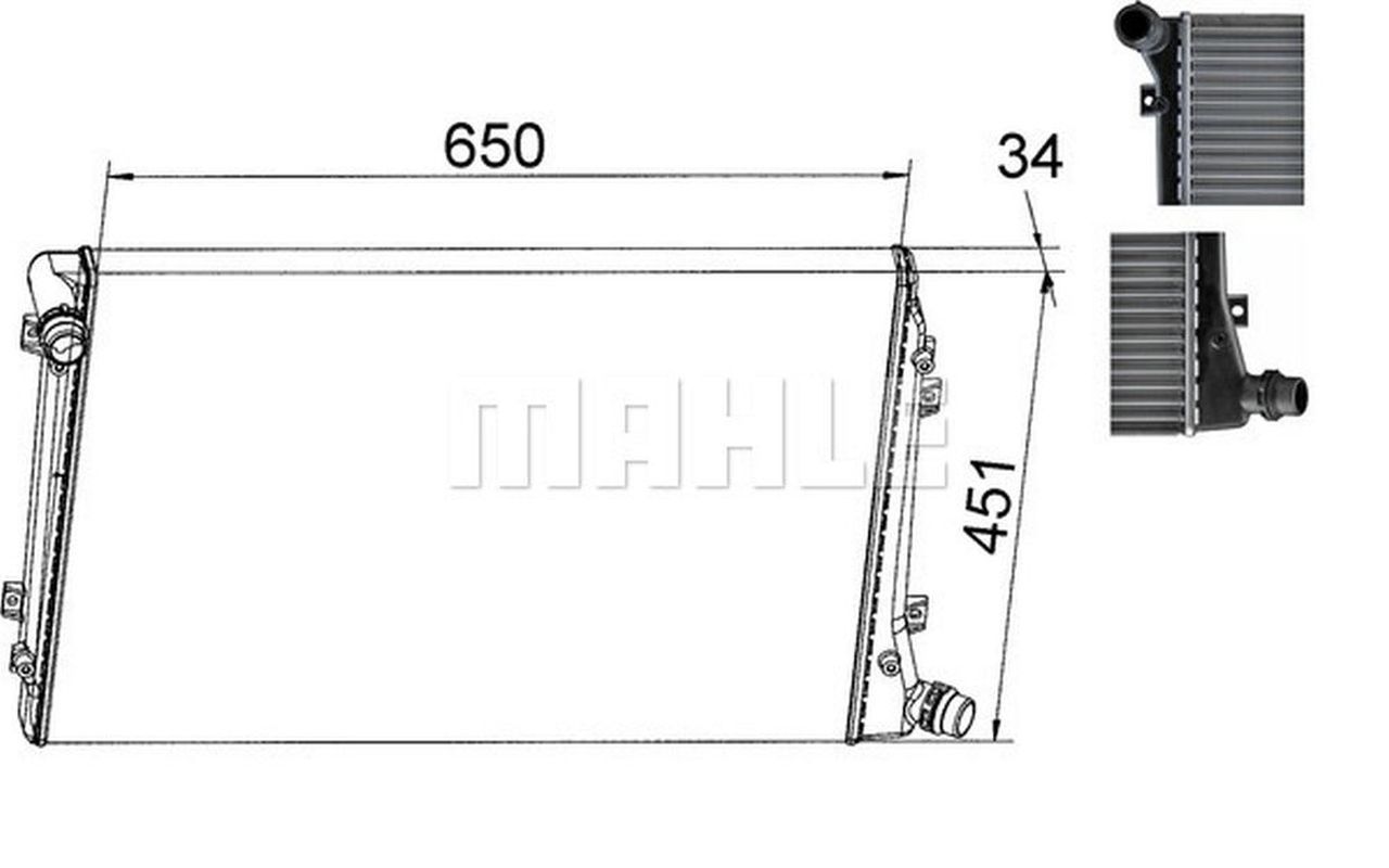 MAHLE PC Radiator CR1395000S