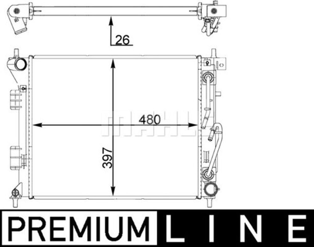 MAHLE PC Radiator CR1405000P
