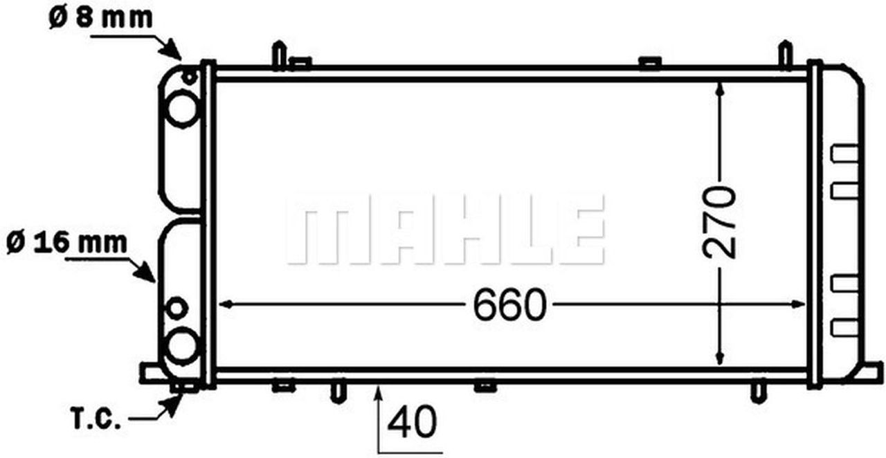 MAHLE PC Radiator CR140000S