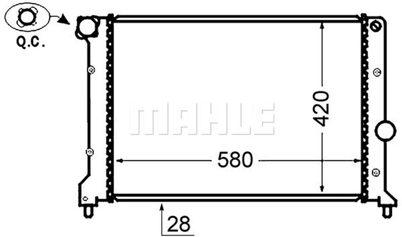 MAHLE PC Radiator CR1413000S