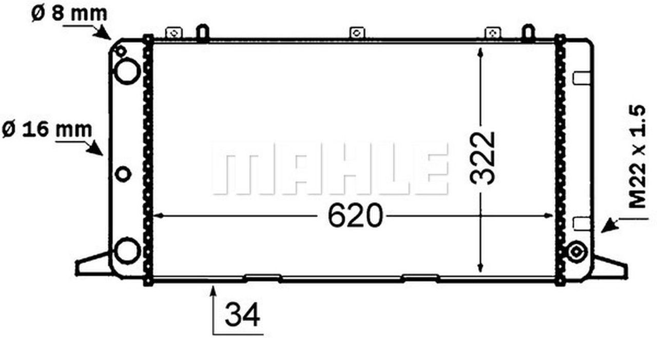 MAHLE PC Radiator CR1415000S