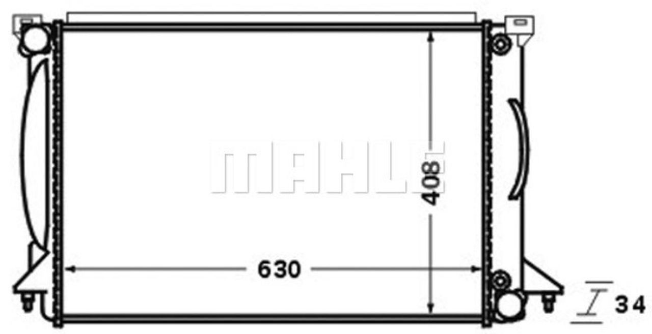 MAHLE PC Radiator CR1422000S