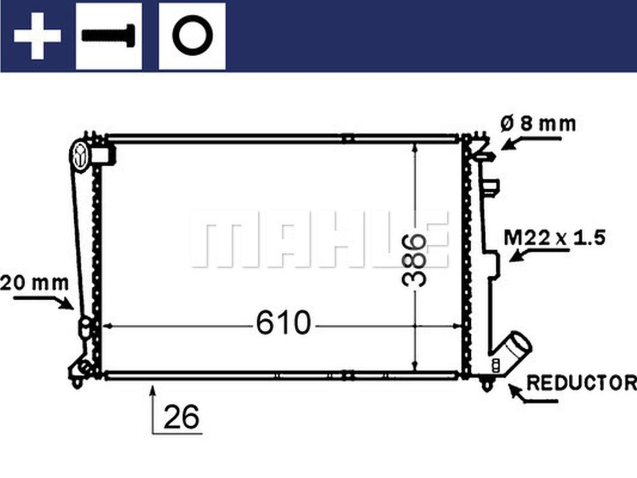 MAHLE PC Radiator CR1429000S
