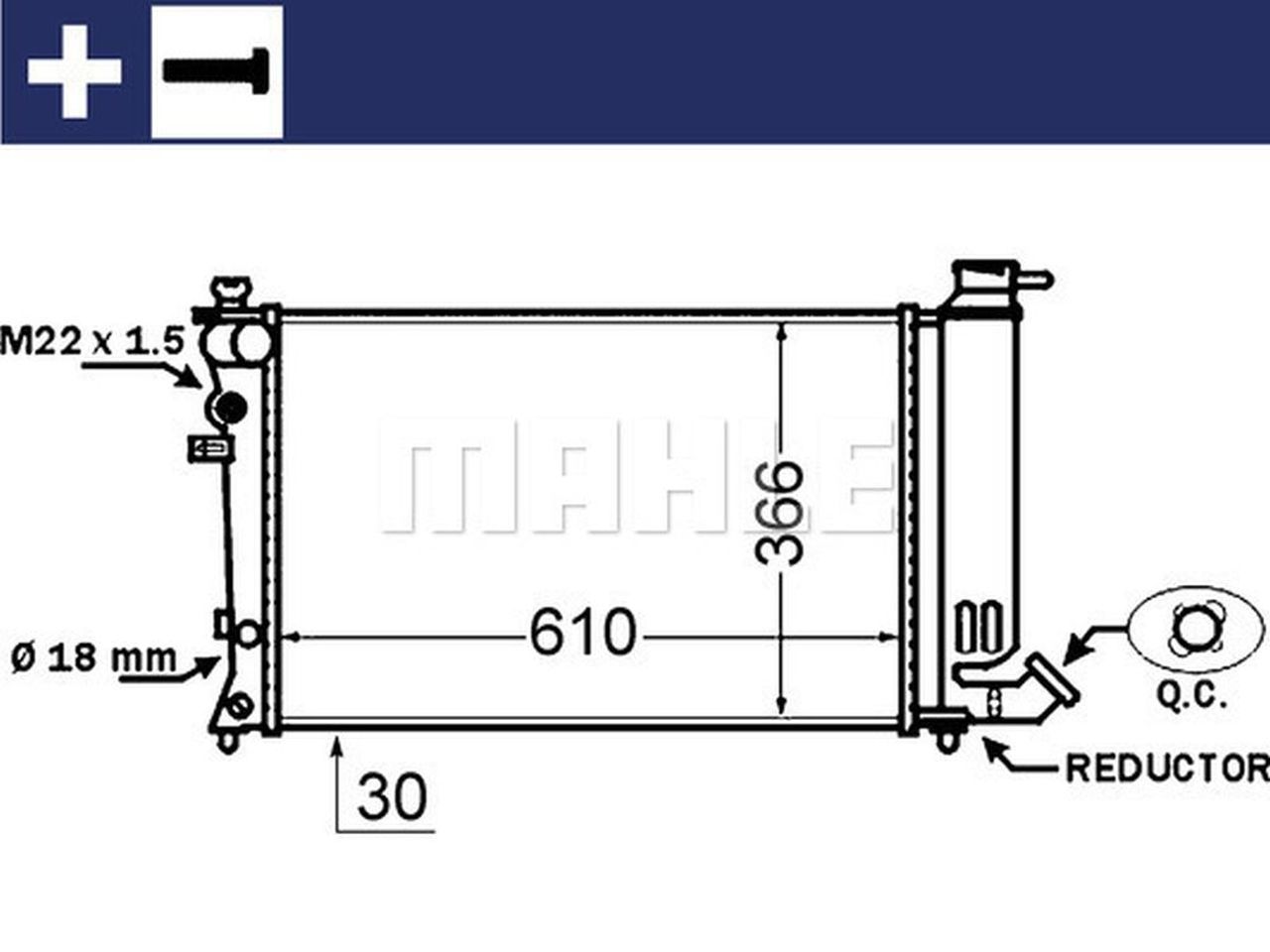 MAHLE PC Radiator CR1431000S