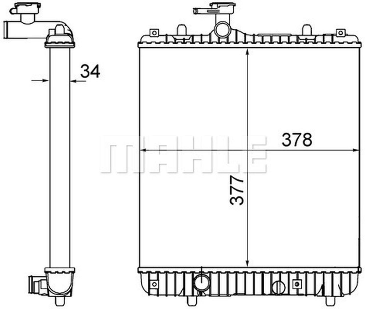MAHLE PC Radiator CR1495001S
