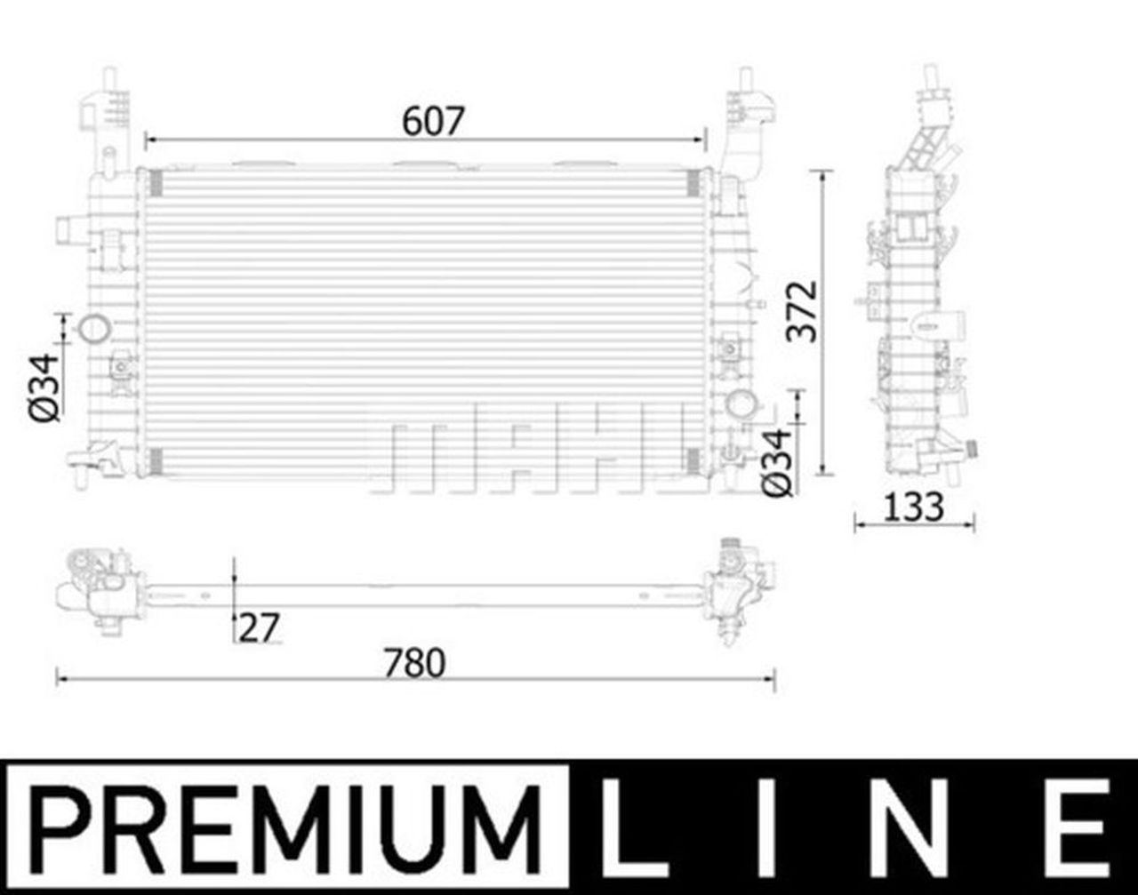 MAHLE PC Radiator CR1499000P