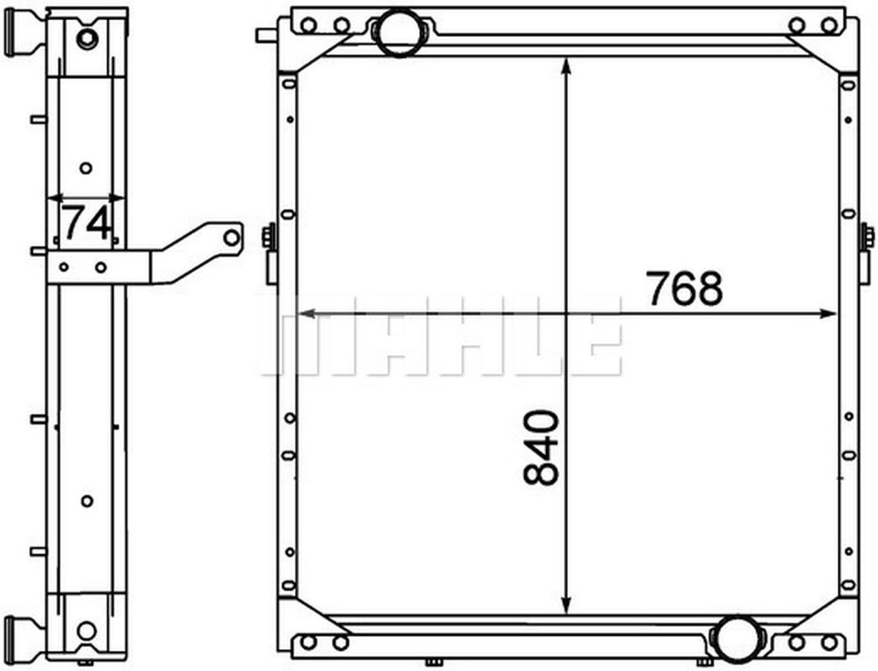 MAHLE Truck/Bus Radiator CR1553000P