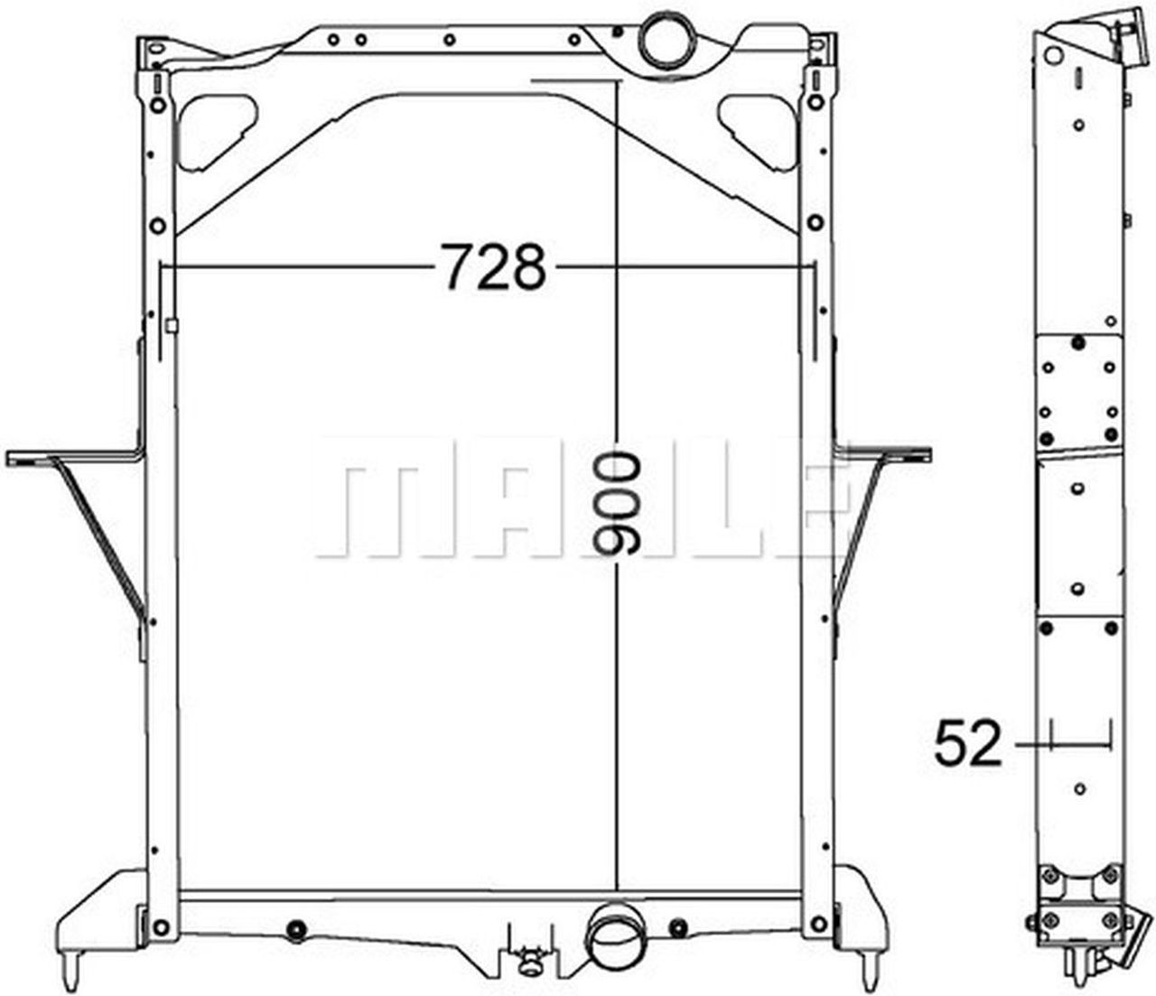 MAHLE Truck/Bus Radiator CR1557000P
