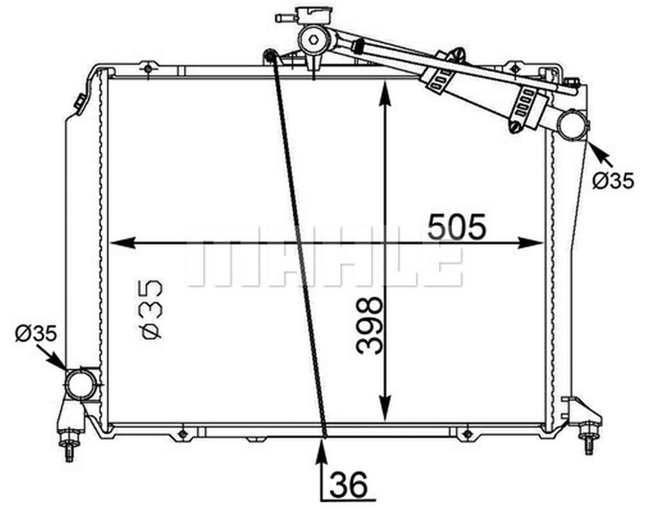 MAHLE PC Radiator CR1572000S