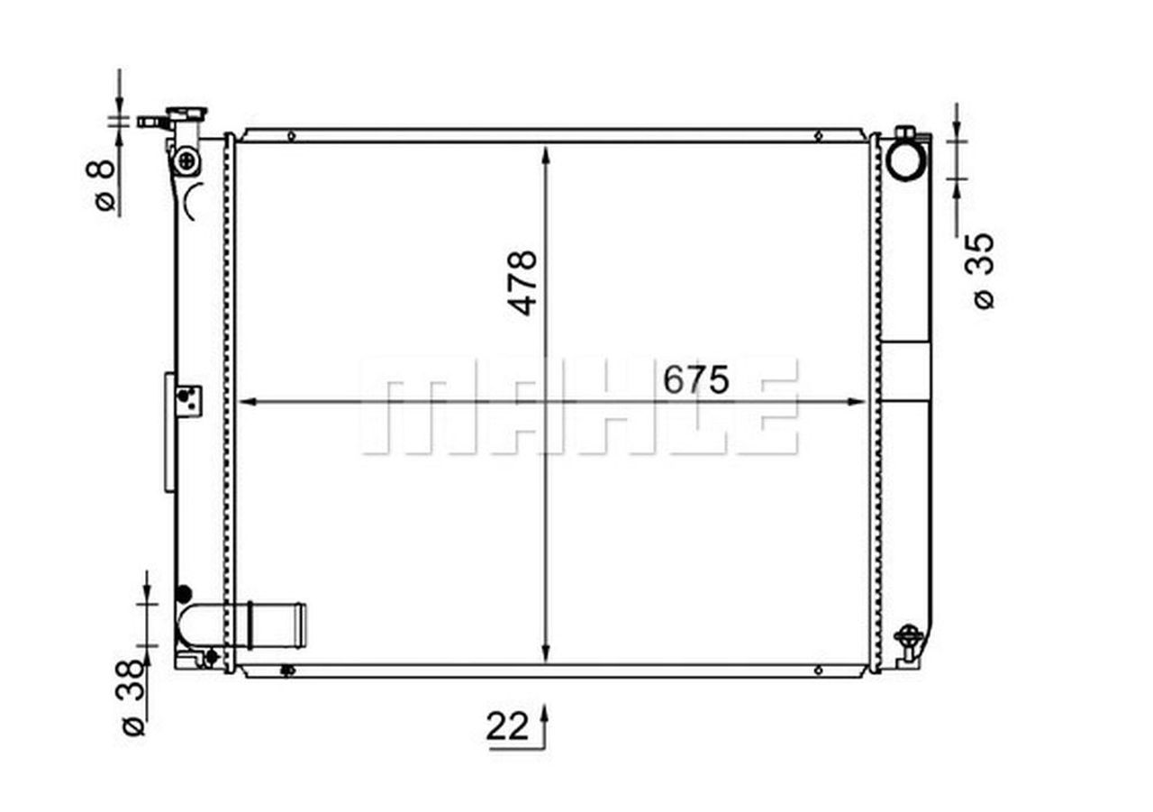 MAHLE PC Radiator CR1578000S