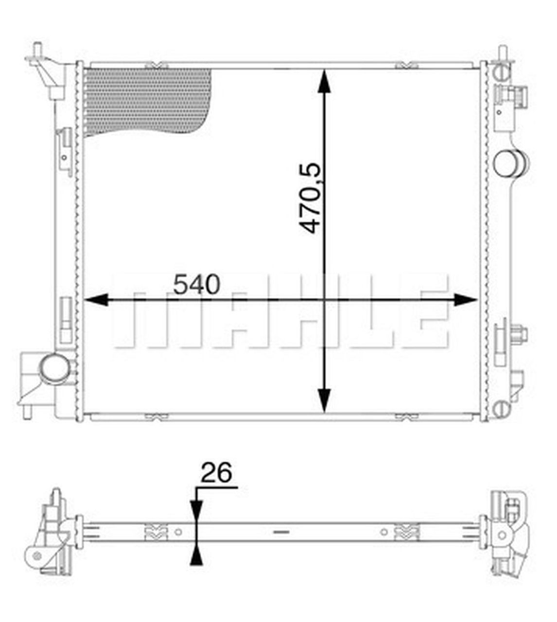 MAHLE PC Radiator CR1594000S