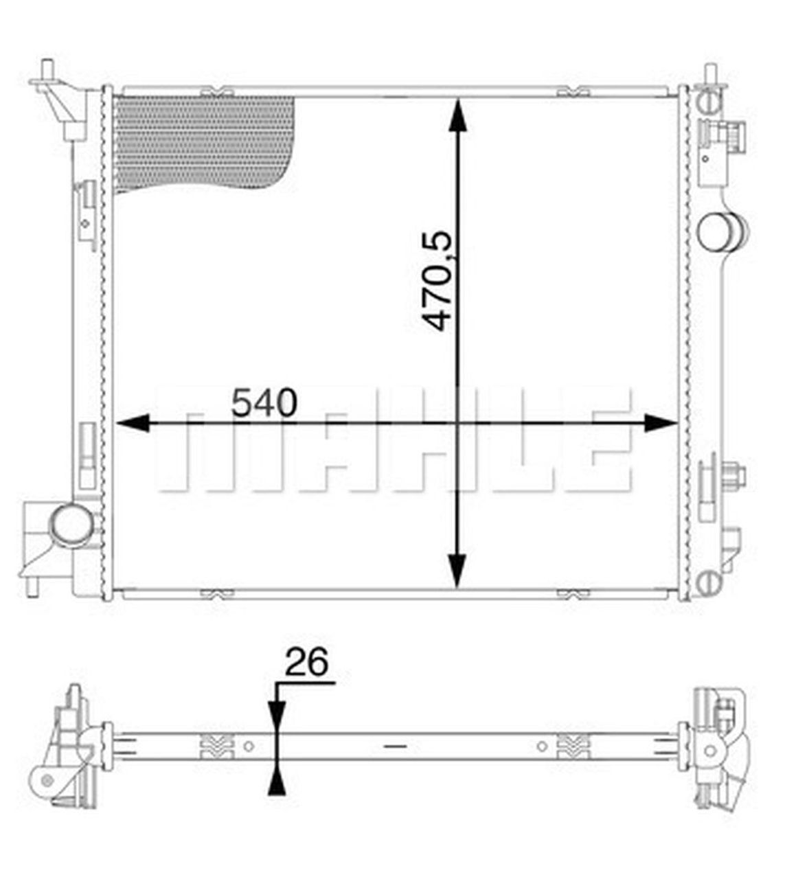 MAHLE PC Radiator CR1595000S