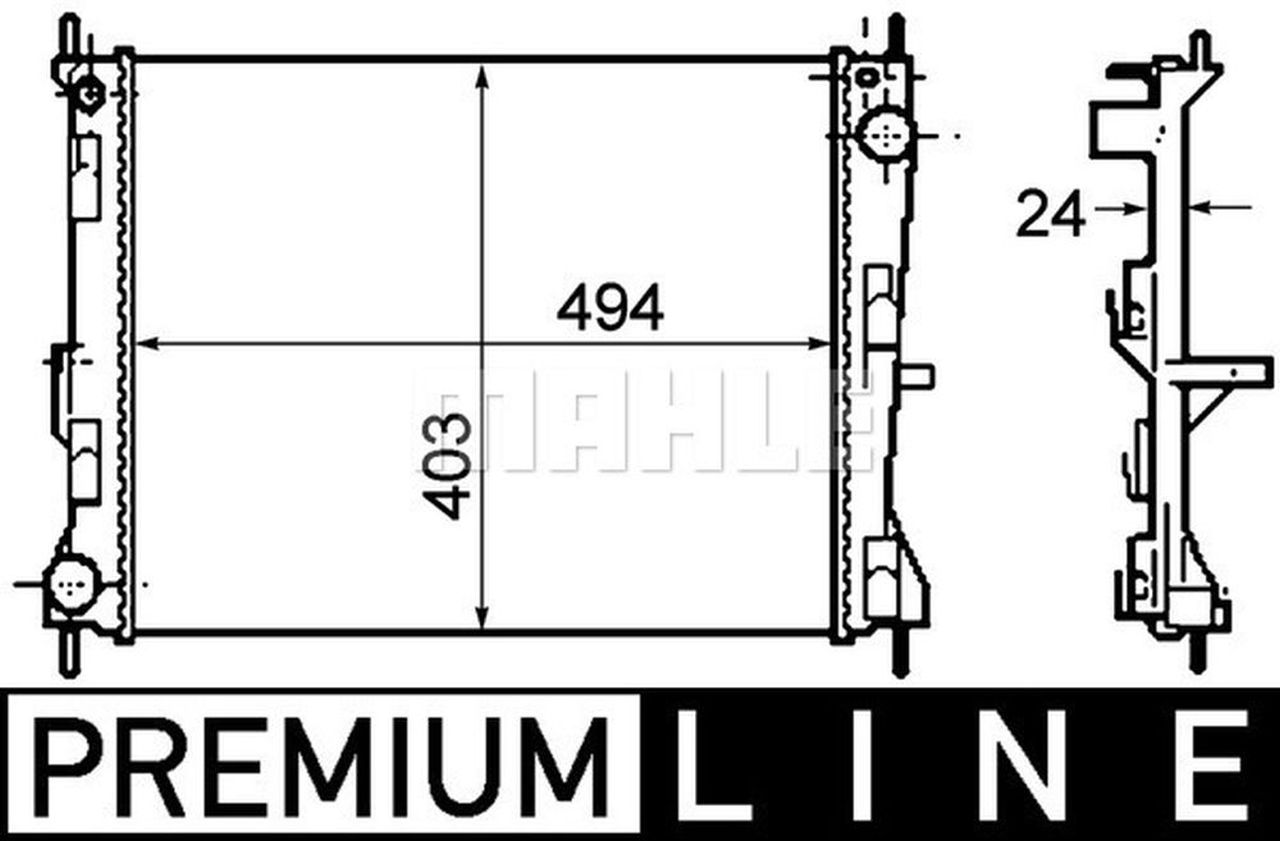 MAHLE PC Radiator CR1691000P