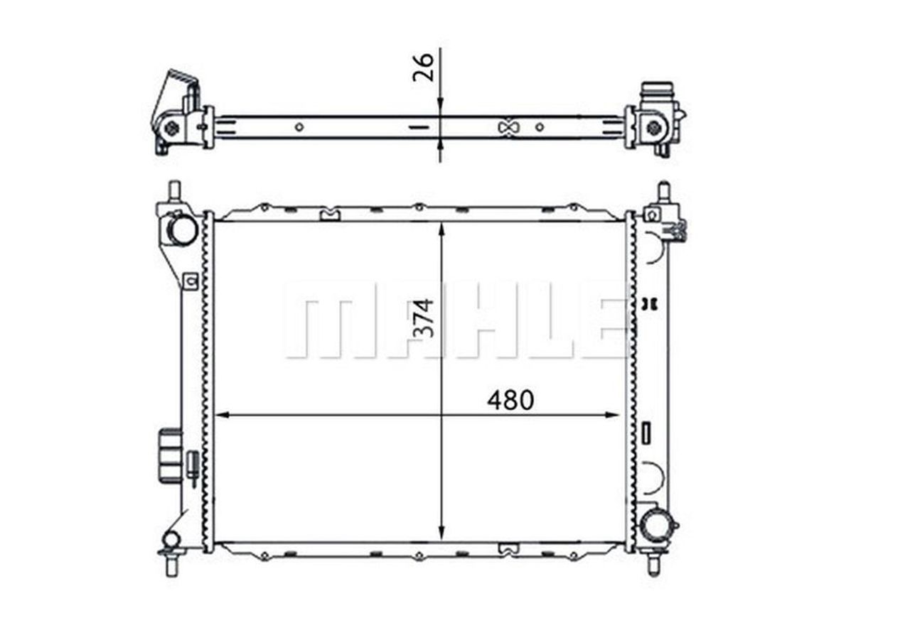MAHLE PC Radiator CR1695000S