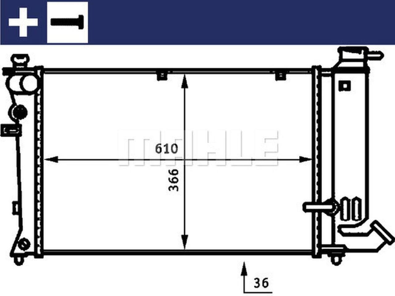 MAHLE PC Radiator CR170000S