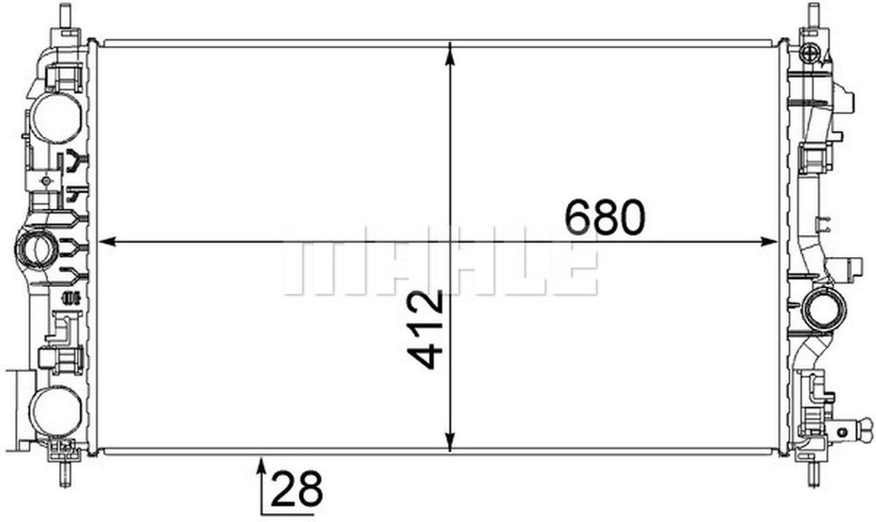 MAHLE PC Radiator CR1782000S
